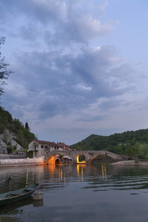 Old bridge, Rijeka Crnojevica, Montenegroの写真素材