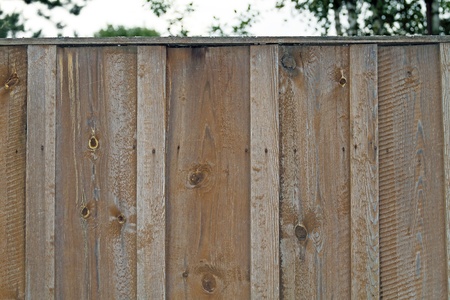 Old close boarded fence view.の写真素材