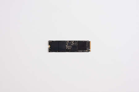 data storage devices concept with Hard Disk, Solid State Drive (SSD), SSD M.2 PCIE NVME.の写真素材