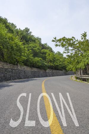 road way sceneの写真素材