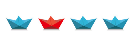 Paper shipのイラスト素材