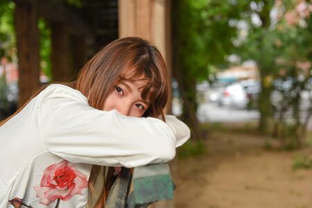 A cute girlの写真素材