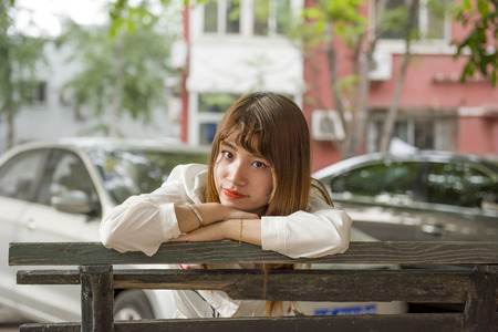 A cute girlの写真素材