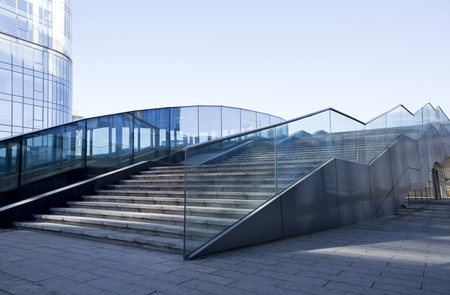 Outdoor Stairs background under the sunny sky.のeditorial素材