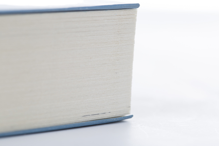 Closeup of a book on the table.