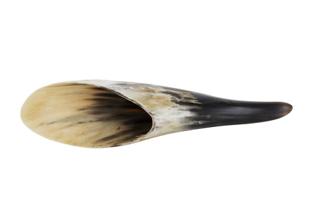 Ox horn, used for scraping or Guasha. A popular treatment for sunstroke by scraping the patient's neck, chest or back in China.の写真素材