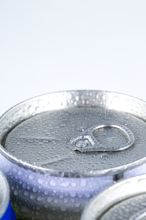 Closeup of cold beer with condensation water droplets.
