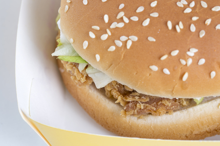 Burger closeup.の写真素材