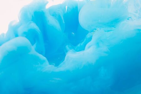 Acrylic colors and ink in water. Abstract background.の写真素材