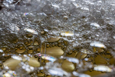 Bubbles in a glass of water