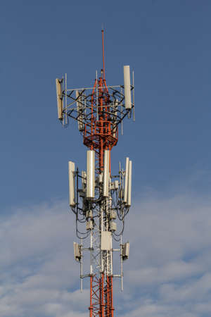 Antenna, radio, telephone, inter, wifi, on the high-rise building