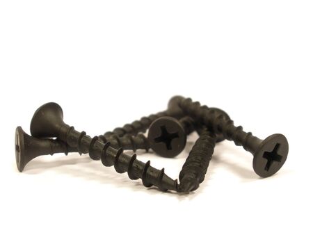 Screws on the white isolate background     の写真素材