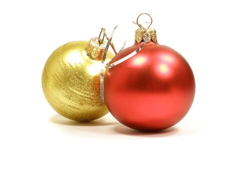 Christmas toys on the white isolate background    の写真素材