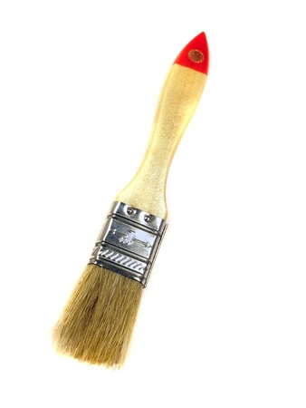 Paint brushes on the white isolate background    の写真素材