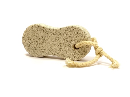 Pumice stone on the white isolate background        の写真素材