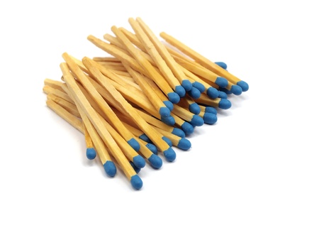 match on a white background    の写真素材