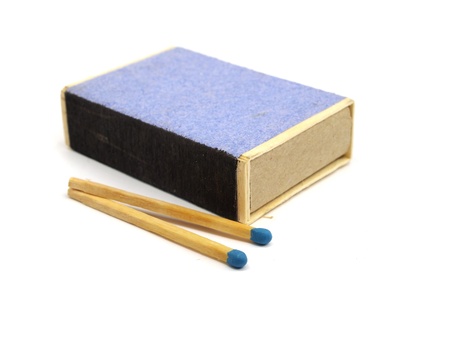 match in a box on a white background    の写真素材