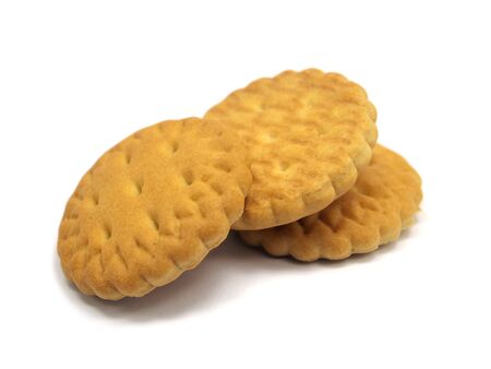 same cookies on the white background 
 の写真素材