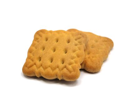 same cookies on the white background 
 の写真素材