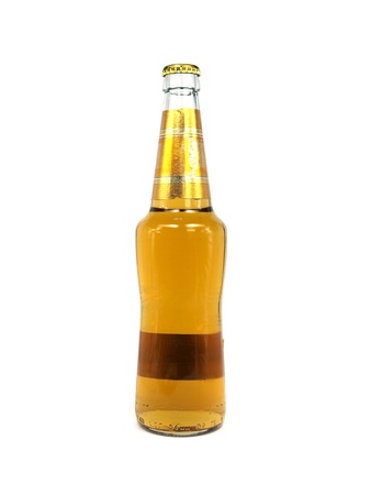 beer in bottle on a white background 
   の写真素材