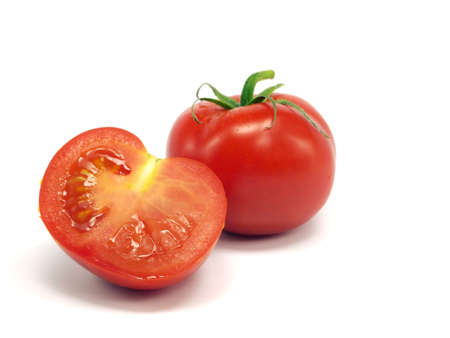 fresh tomatoes on a white background 
 の写真素材