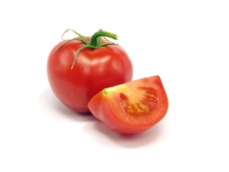 fresh tomatoes on a white background 
 の写真素材
