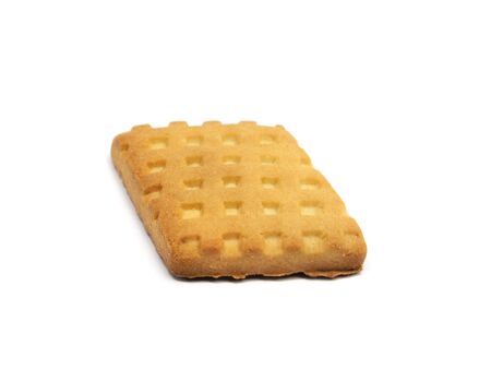 same cookies on the white background 
   の写真素材