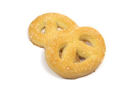 same cookies on the white background 
の写真素材