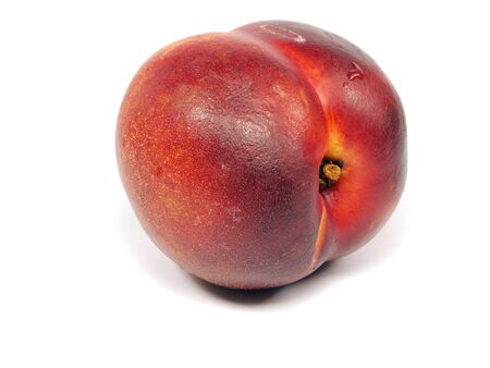 nectarines  on a white background 
 の写真素材