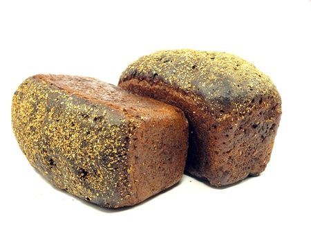 bread on a white background 
        の写真素材