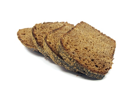 bread on a white background 
        の写真素材