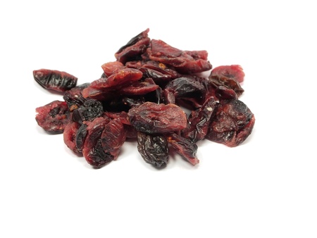 dried cranberry on a white background 
の写真素材
