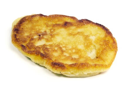 Pancakes on a white background の写真素材