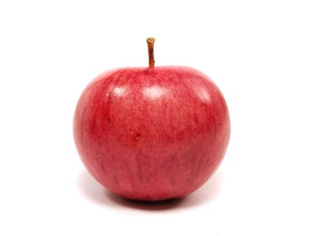 red organic apple on a white background 
    の写真素材