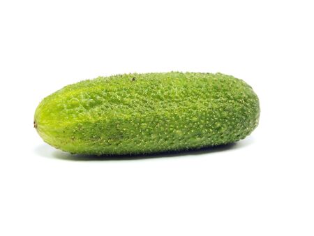 fresh organic cucumber on a white background 
 の写真素材