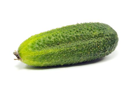 fresh organic cucumber on a white background 
 の写真素材