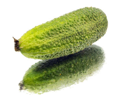 fresh organic cucumber on a white background with water drop
の写真素材