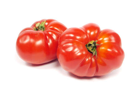 fresh tomatoes on a white background     の写真素材