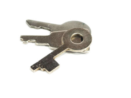 key on a white background      の写真素材
