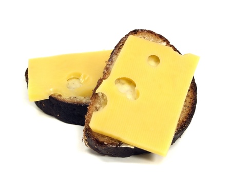 sandwich with cheese on a white background 
の写真素材
