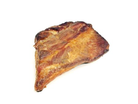smoked meat on a white background 
の写真素材