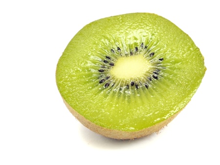 kiwi fruits on a white background 
   の写真素材