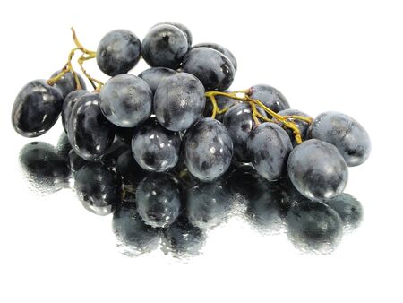 bunch of grapes on a white background with water drops
の写真素材