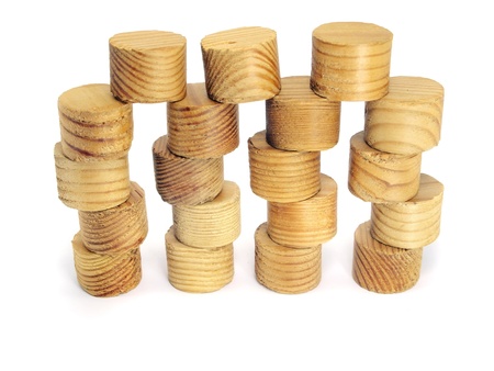 toy blocks on a white background 
  の写真素材