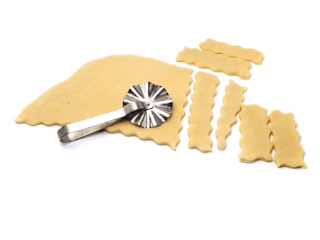 dough for cookies on a white background  の写真素材