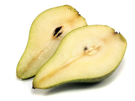 organic pear on a white background 
   の写真素材