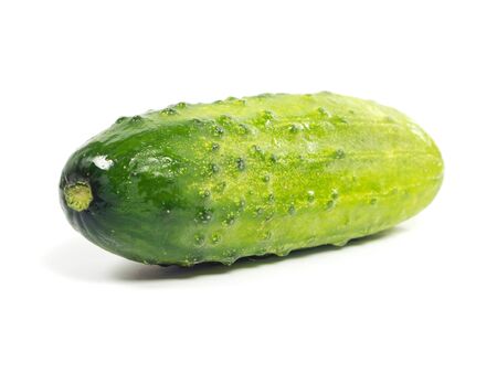 cucumber on a white background      の写真素材