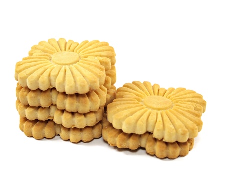 cookies on the white background 
  の写真素材