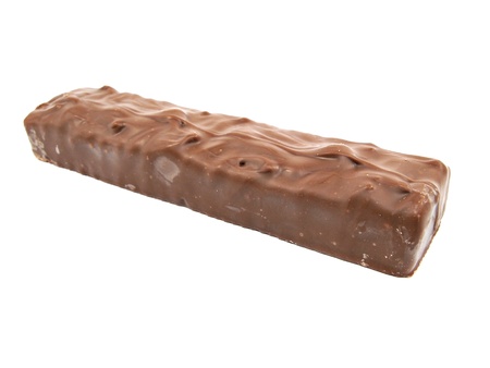 chocolate with nuts on a white background 
    の写真素材