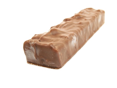 chocolate with nuts on a white background 
    の写真素材